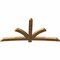 Ekena Millwork Davenport Rough Sawn Timber Gable Bracket, Western Red Cedar, 108"W x 54"H x 4"D x 6"F, 12/12 Pitch GBW108X54X0406DAV00RWR - alternate 2